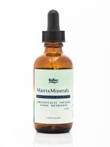 Brown bottle with dropper, labeled MatrixMinerals.